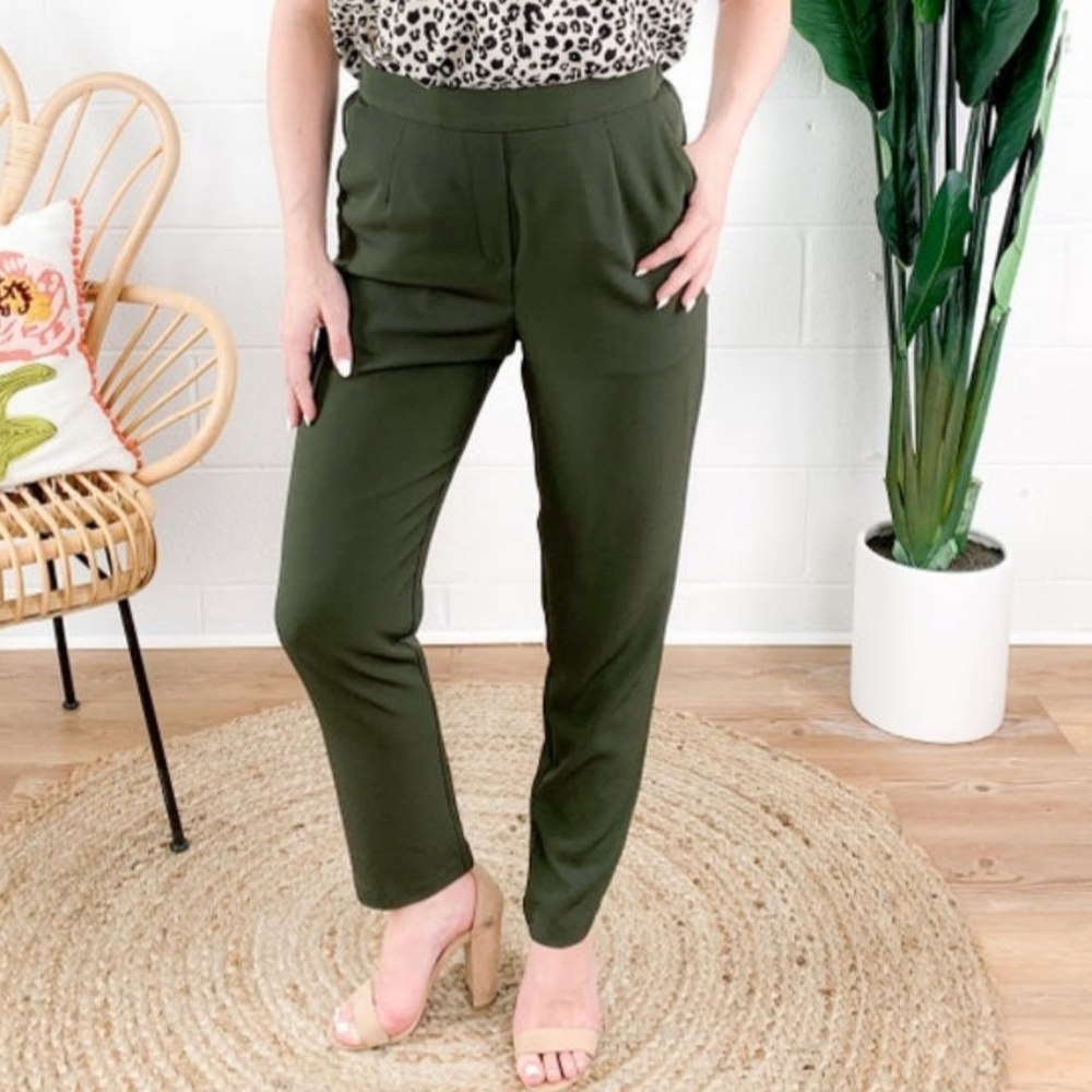 BNWT Skies Are Blue Olive Work Pants